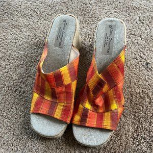 Ladies Vintage Rope Wedge Sandals Casual Connection